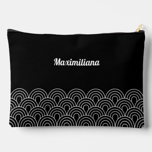 Black and White- Arches Glam Large Accessory Pouch Etui (Achterkant)