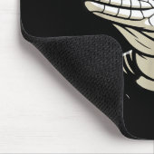 Black And White Argentine Tegu Christmas Ugly Xmas Muismat (Hoek)