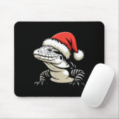 Black And White Argentine Tegu Christmas Ugly Xmas Muismat (Met muis)