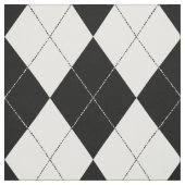 Black and White Argyle Pattern Harlequin Stof (Swatch)