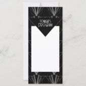 Black and White Art Deco Gatsby Program (Voorkant)