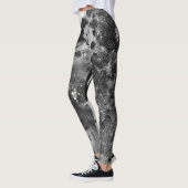 Black and white art texture painting legging pants (Links)