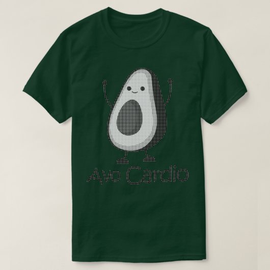Black and White Avocardio T-shirt (Design voorkant)