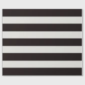 Black and White Awning Stripes Cadeaupapier (Vlak)