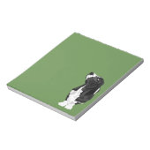 Black and White Basset Hound Notitieblok (Linkerzijde)