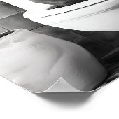 Black and White Bathroom Cat Print, Funny Posters, Poster (Hoek)