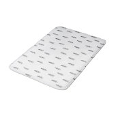  Black and White Bathroom Rug Badmat (Gekanteld)