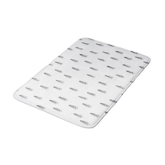  Black and White Bathroom Rug Badmat (Gekanteld)