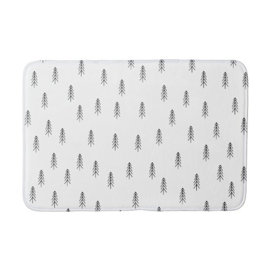  Black and White Bathroom Rug Badmat (Voorkant)