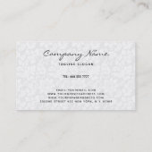 Black and White Beauty/Cosmetology Design Business Visitekaartje (Achterkant)