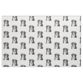 Black and White Bernese Mountain Dog Stof (Fat Quarter)