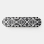 Black and White Bliss Persoonlijk Skateboard (Horizontaal)