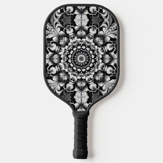 Black and White Bliss Pickleball Paddle (Achterkant)