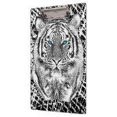 Black and White Blue Eyes Tiger Graphic Klembord (Links)