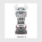 Black and white BMW E30 Sticker (Vel)
