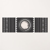 Black and White Boho Yoga Mat (Voorkant (horizontaal))