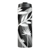 Black and White Botanical Illustration Thermosbeker (Voorkant)