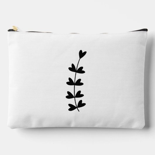 Black and White Botanical Minimalist Design Etui (Voorkant)
