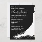 Black and White Bridal Shower-uitnodiging Kaart (Voorkant)