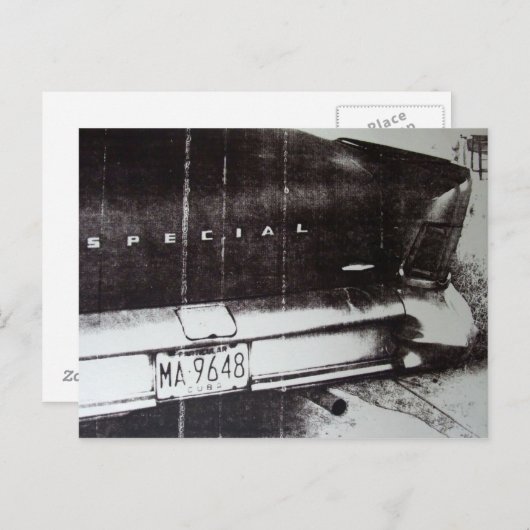 Black and White Briefkaart (Voorkant / Achterkant)