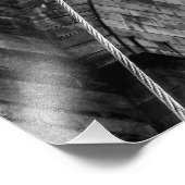 Black and White Brooklyn Bridge Foto NYC Foto Afdruk (Hoek)