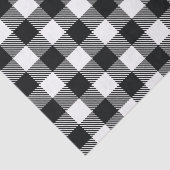 Black and White Buffalo Check Pset Pattern Rustic Tissuepapier (Detail)