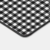 Black and white buffalo patterned desk mat (Hoek)