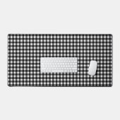 Black and white buffalo patterned desk mat (Keyboard & Muis)