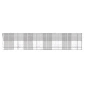 Black and White Buffalo Plaid Korte Tafelloper (Horizontaal)