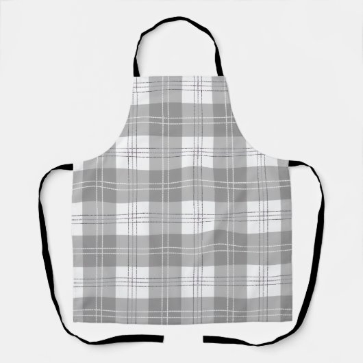 Black and White Buffalo Plaid Schort (Voorkant)