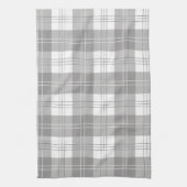 Black and White Buffalo Plaid Theedoek (Verticaal)