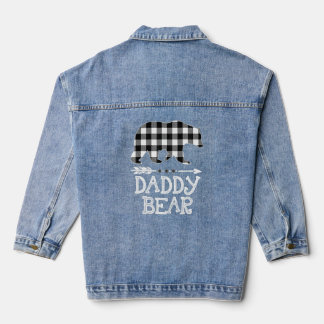 Black and White Buffalo Plays Beer Kerstmis Denim Jacket