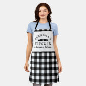 Black and White Buffalo Pset Grandma's Kitchen Schort (Gedragen)