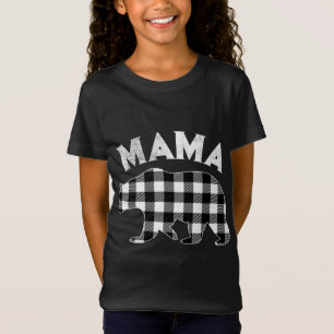 Black and White Buffalo Pset Mama Beer kerst T-shirt