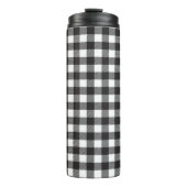 Black and White Buffalo Pset Travel Mug Tumbler Thermosbeker (Voorkant)