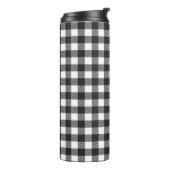 Black and White Buffalo Pset Travel Mug Tumbler Thermosbeker (Gedraaid links)