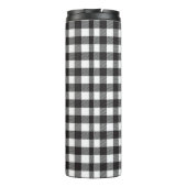 Black and White Buffalo Pset Travel Mug Tumbler Thermosbeker (Achterkant)
