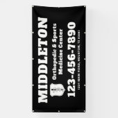 Black and White Business Banner with Logo (Verticaal)