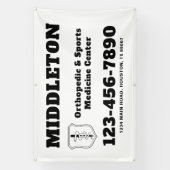 Black and White Business Banner with Logo (Verticaal)