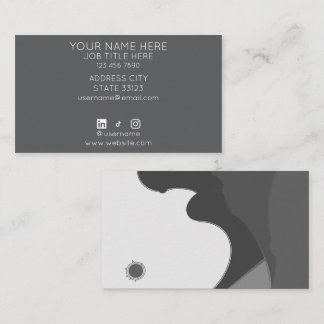 Black and White Business Card Visitekaartje