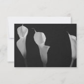 Black and White Calla Lilies RSVP (Achterkant)