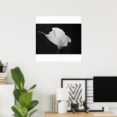 Black and White Calla Lilly Poster (Thuiskantoor)