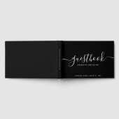 Black and White Calligraphy Event of Wedding Gastenboek (Volledig)