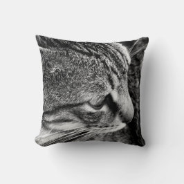 Black and White Cat Photography Pillow Kussen