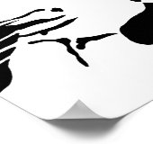 Black and white cat poster (Hoek)