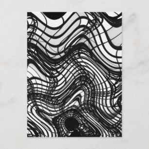 Black and White Ceiling Wavy, 2016 SVP-Afbeeldin Briefkaart