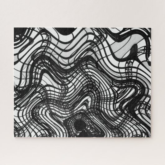 Black and White Ceiling Wavy, 2016 | SVP-Afbeeldin Legpuzzel (Horizontaal)