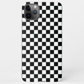 Black and white checkerboard pattern  iPhone hoesje (Achterkant)