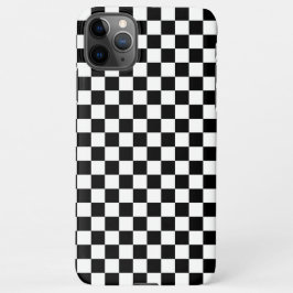 Black and white checkerboard pattern  iPhone 11Pro max hoesje