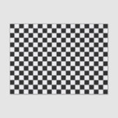 Black and white checkerboard pattern  tissuepapier (Voorkant)